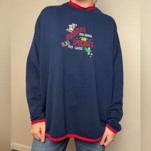 Novelty grandmacore embroidered sweater cottagecore granny core size 2XL